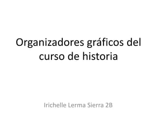 Organizadores gráficos del
curso de historia
Irichelle Lerma Sierra 2B
 