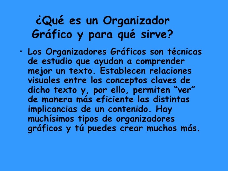 Organizadores gräficos lenguaje