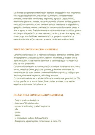 Organizador visual  para colgar a la web