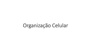 Organização Celular
 