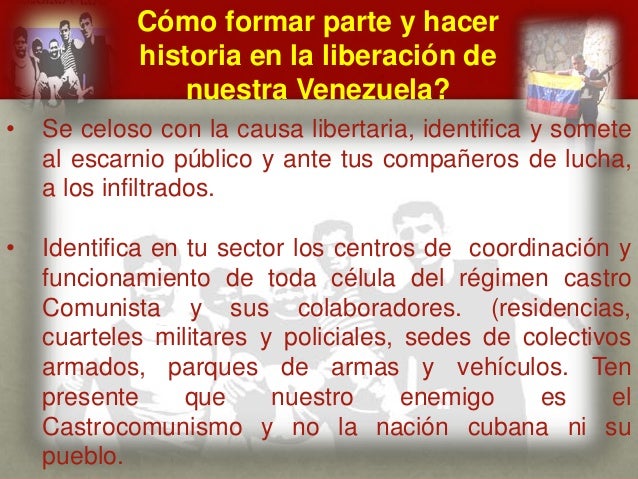 Cómo formar parte y hacer
historia en la liberación de
nuestra Venezuela?
CUÁL ES EL MENSAJE DEL
GENERAL VIVAS?
• Se celos...