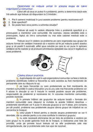 Organizare Comunitara