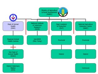 Organization of animal health in Southeast Asia: Challenges and opportunities for the Vietnam Initiative on Zoonotic Infections (VIZIONS)