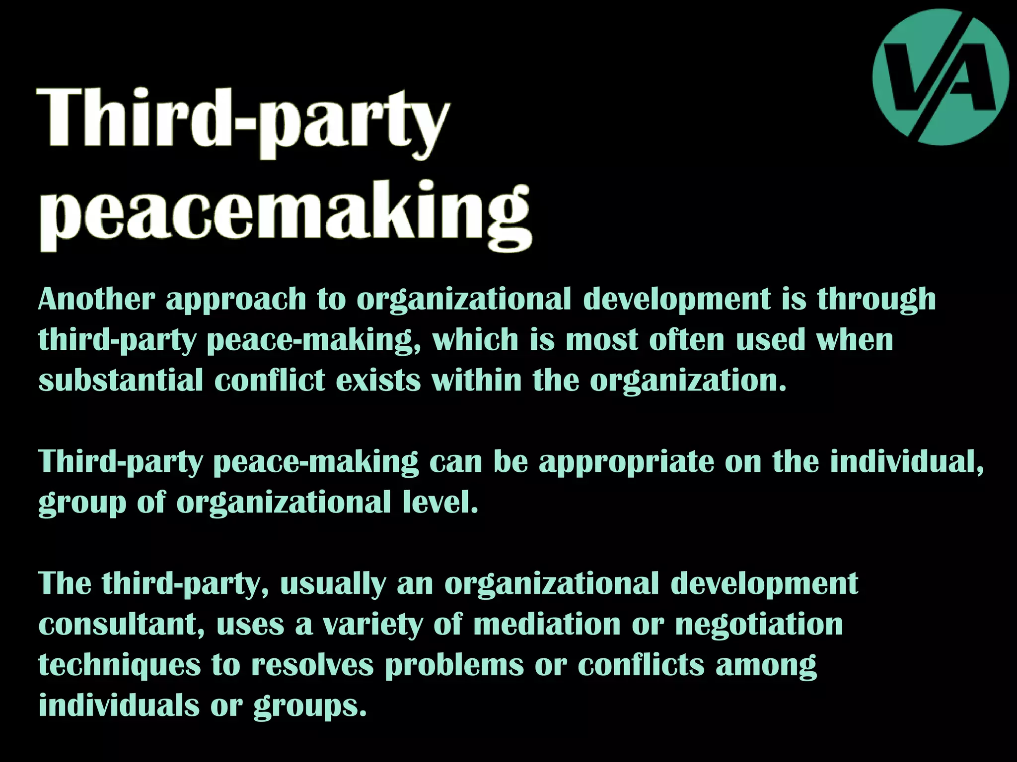 Organization Development Techniques