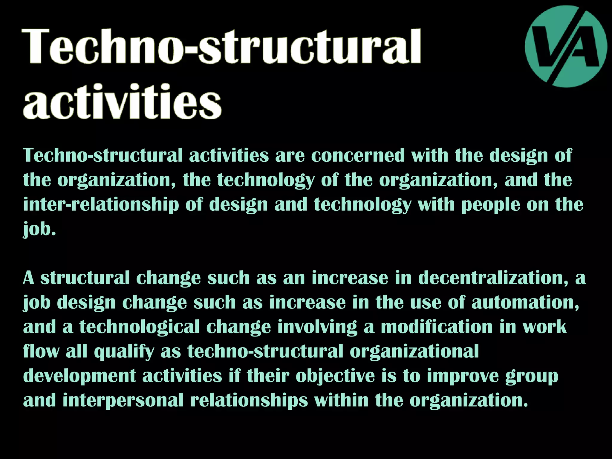 Organization Development Techniques
