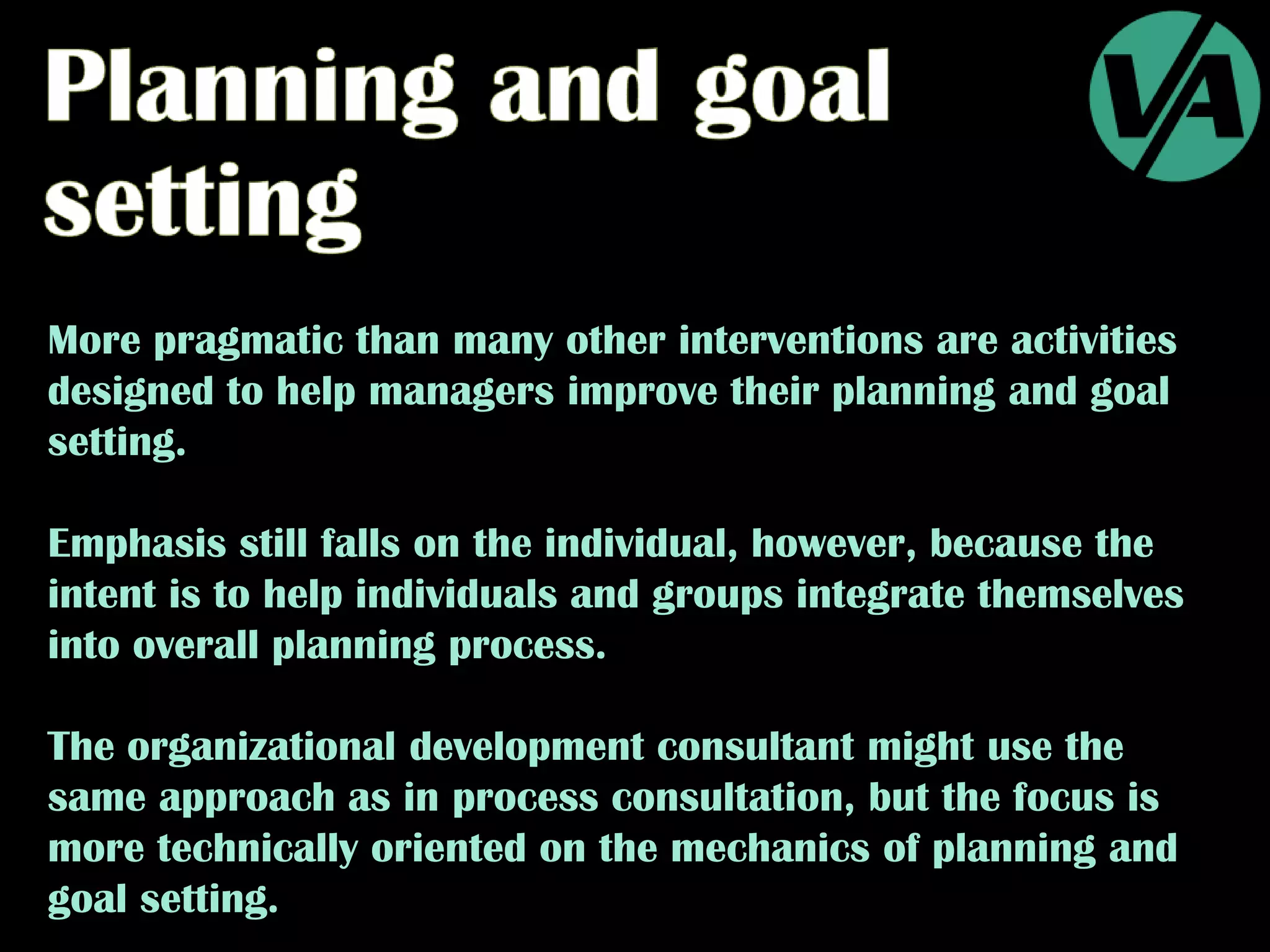 Organization Development Techniques