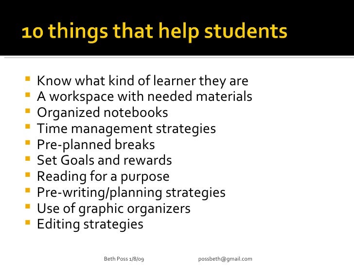 tips for students on how