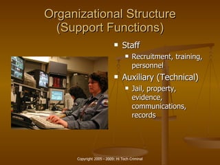 Organization of Law Enforcement Agencies | PPT