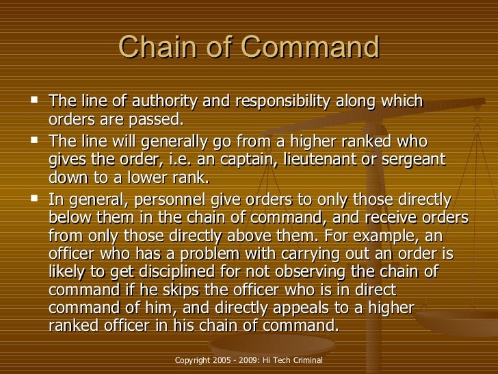 Organization of Law Enforcement Agencies