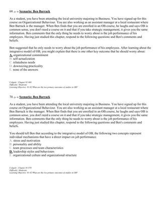 Organizational Behavior Improving Performance and Commitment Canadian ...