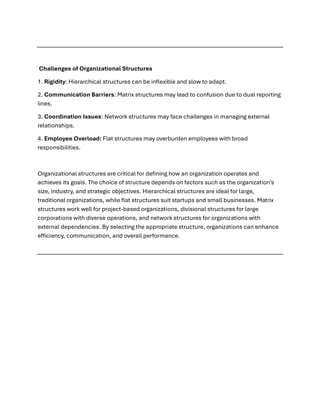 ORGANIZATIONAL-STRUCTURE.report in human behavior in organization | PDF