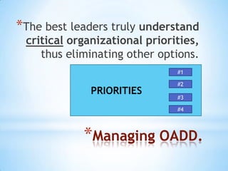 Managing Organizational Attention Deficit Disorder | PPTX | Mental ...