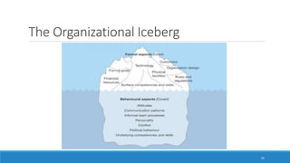 The Organizational Iceberg
32
 