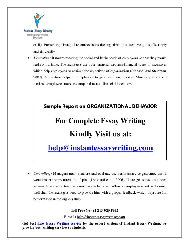 Healthy Mind In A Healthy Body Essay Essay Organization Types Sample Report On Organizational Behavior By Expert Writers Of Instan Best Essays In English also Writing Essay Papers Essay Organization Types Barcafontanacountryinncom English Debate Essay