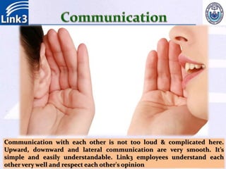 Organizational behavioral practices in link3 technologies ltd. | PPSX