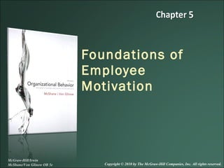 Foundations of
Employee
Motivation
McGraw-Hill/Irwin
McShane/Von Glinow OB 5e Copyright © 2010 by The McGraw-Hill Companies, Inc. All rights reserved.
 