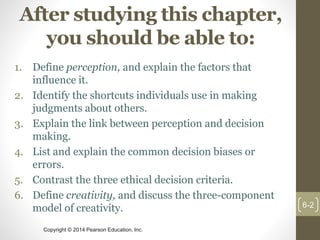 Organizational Behavior Chapter 5 Perception and Individual Decision ...
