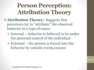 Organizational Behavior Chapter 5 Perception and Individual Decision ...