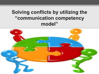 Solving conflicts by utilizing the
“communication competency
model”

 