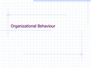 Organizational Behaviour 