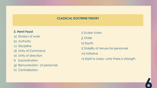 Doctrinal Unity ORGANIZATIONAL BEHAVIOUR AND HUMAN RELATIONS. | PPTX