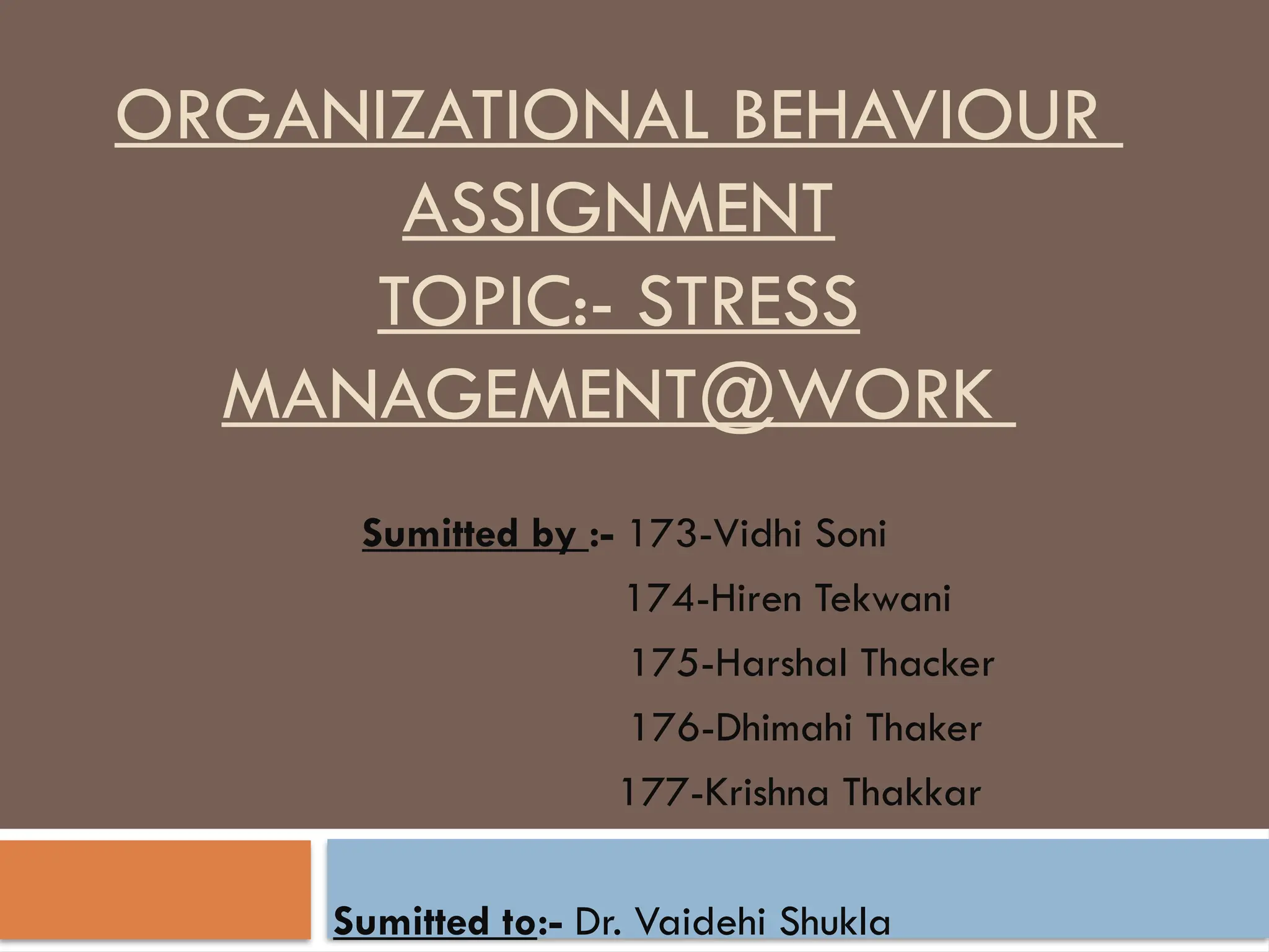 Organizational Behaviour Ppt Related Ppt Ppt