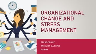 ORGANIZATIONAL
CHANGE AND
STRESS
MANAGEMENT
PRESENTED BY:
ANGELICA S.A REYES
MSHRM
 