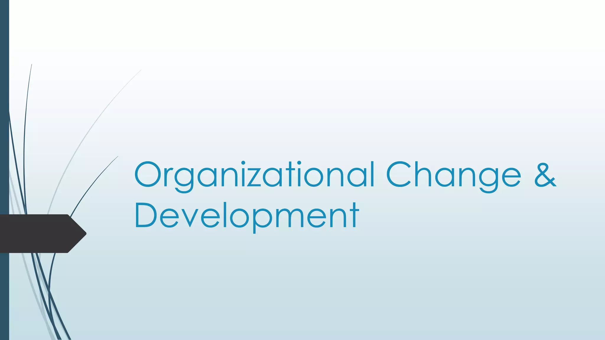 Organizational Change &
Development
 