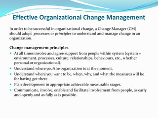 Organizational Change Management | PPT