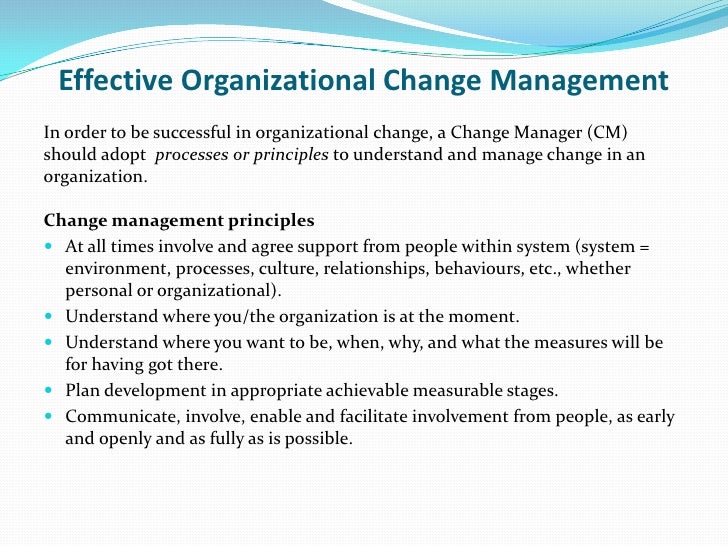 How tqm help an organization to adopt invironment change