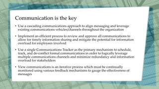 Organizational Change Management and Communications | PDF