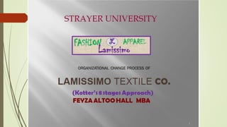 Organizational Change Process of Lamissimo Textile CO