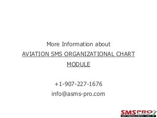More Information about
AVIATION SMS ORGANIZATIONAL CHART
MODULE
+1-907-227-1676

info@asms-pro.com

 