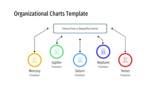 Organizational Charts Template
Venus has a beautiful name
Neptune
Position
Mercury
Position
Venus
Position
Saturn
Position
Jupiter
Position
 