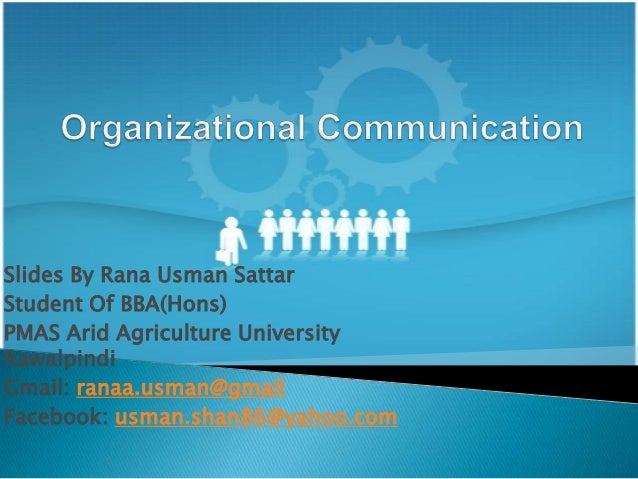 organizational communication organizational communication