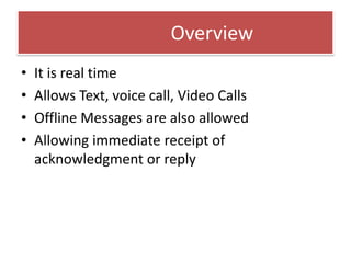 GRAPEVINE COMMUNICATIONNot controlled by managementConsidered more believable and reliable than formal communication techniques.To serve the self interests of people within the organization.