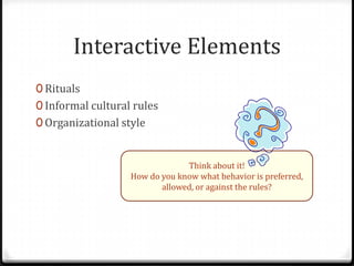 Organizational Ritual Organizational communication (chapter 5) | PPTX