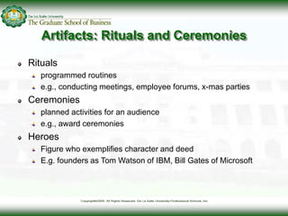 Organizational Ritual Organizational culture | PDF