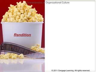 © 2011 Cengage Learning. All rights reserved.
Rendition
Characteristics of Organizational Culture
 