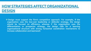 The Role Of Strategic Direction In Organizational design | PPTX