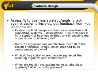 Organizational Design And Assessment Overview And Process | PPT