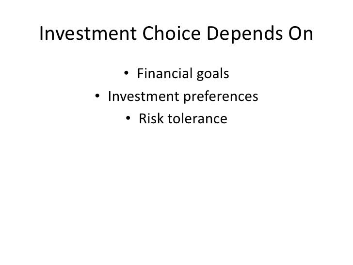 Organizational Investment Choice