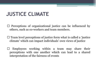 Organizational justice