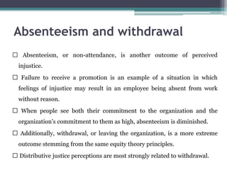 Organizational justice