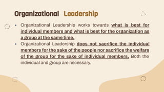 Organizational Instructor Example Organizational Leadership (The Teacher and the Community, School ...