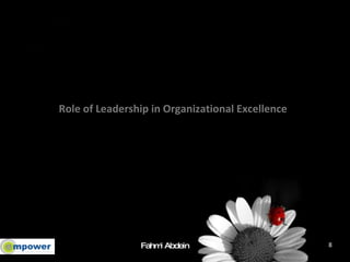 Role of Leadership in Organizational Excellence 