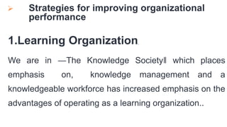 Organizational performance | PPTX