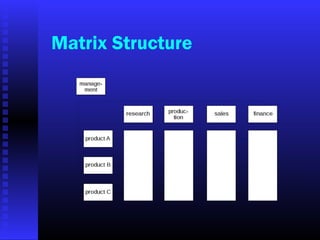 Matrix Structure
 