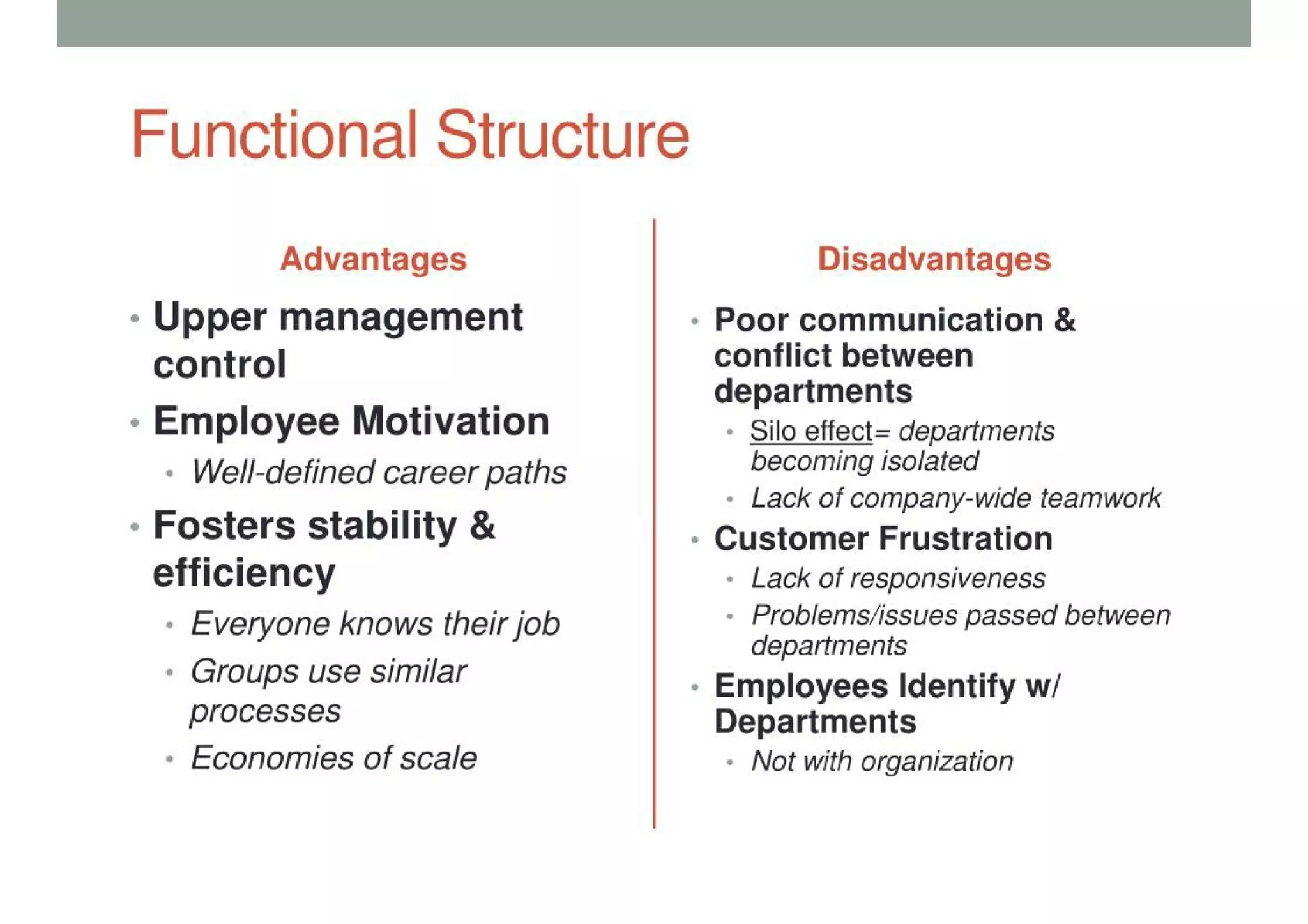 Organizational Structure