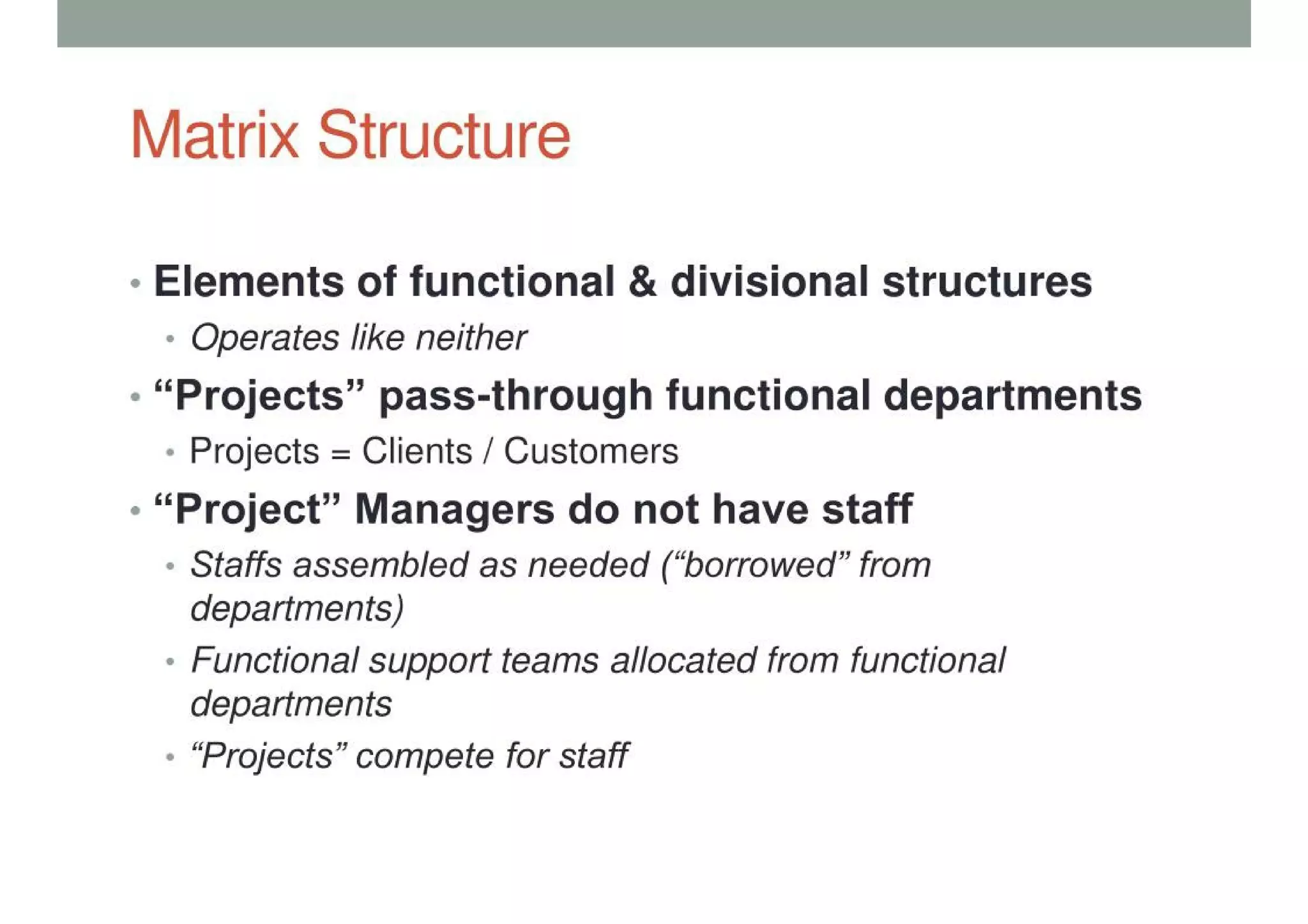 Organizational Structure